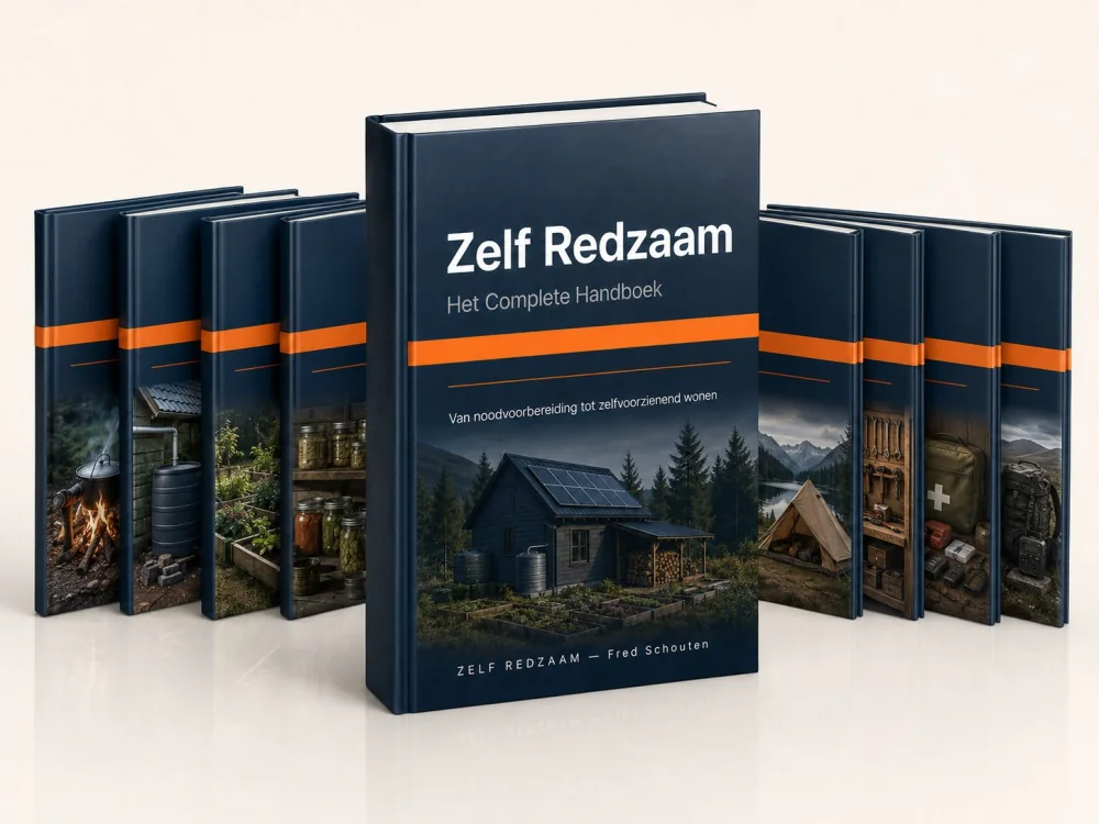 Het complete Zelf Redzaam Handboek met de meegeleverde bonussen.