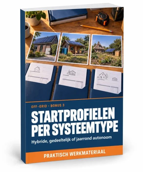 Afbeelding van bonus 3: Startprofielen per systeemtype.